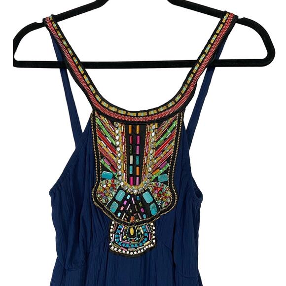 Selfie Couture by Trendology maxi dress women’s large beaded bodice stretch - Picture 2 of 7